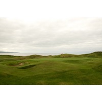 The second hole is a tough par 4 that plays uphill to an elevated green on the Old Course at Ballybunion Golf Club.